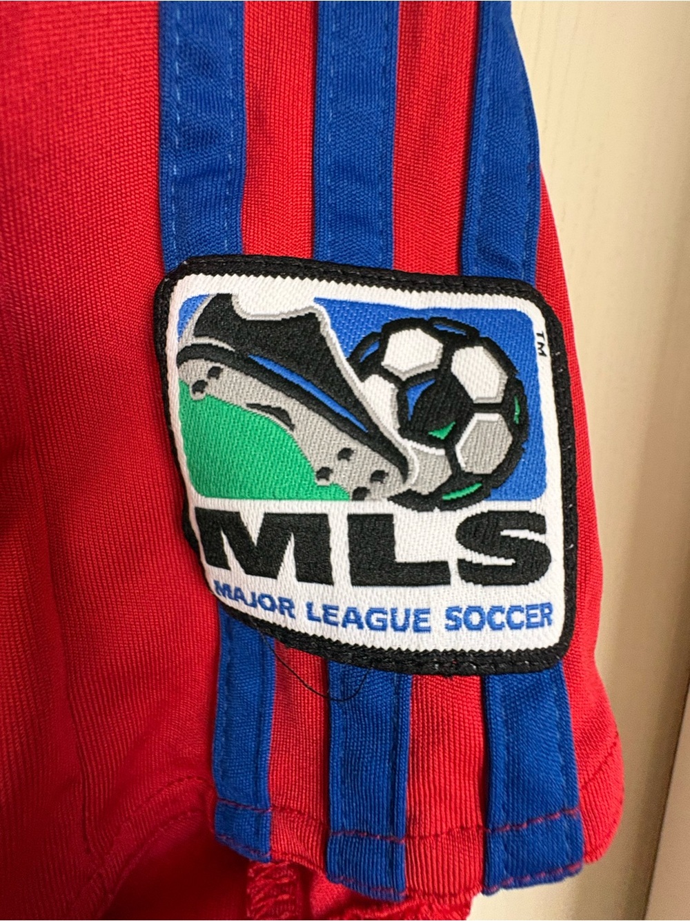 adidas Kids FC Dallas Red, White & Blue Soccer Jersey - Picture 7 of 7